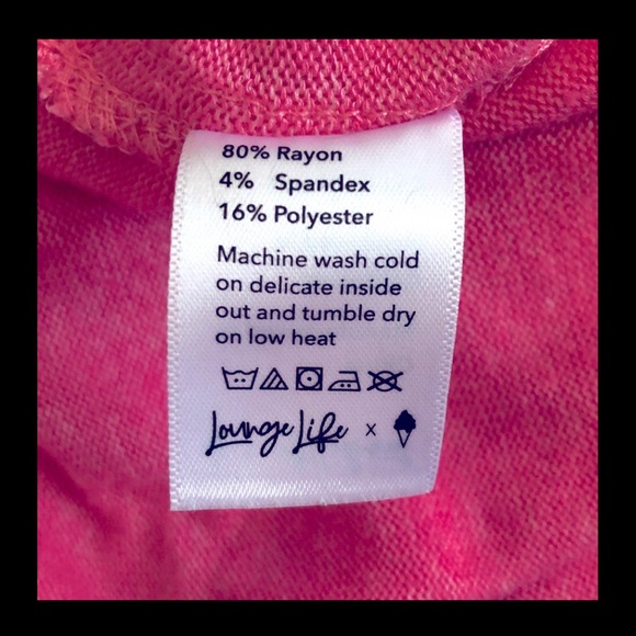 Pink Soft Serve Clothing ‘Lounge Life’ Long Sleeved Top, Size Large - Picture 7 of 7